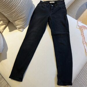 Madewell Curvy Roadtripper Women's Black Skinny Jeans